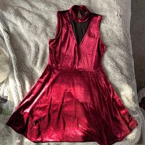 Velvet mini dress